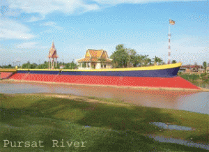 Wat Preh S'dai and Pursat River - Pursat